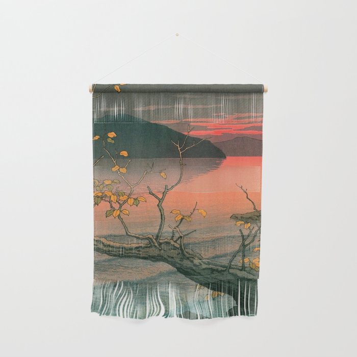Nenokuchi Lake by Kawase Hasui Wall Hanging Gallery Image 1