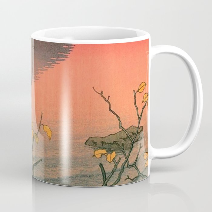 Nenokuchi Lake by Kawase Hasui Coffee Mug Gallery Image 1