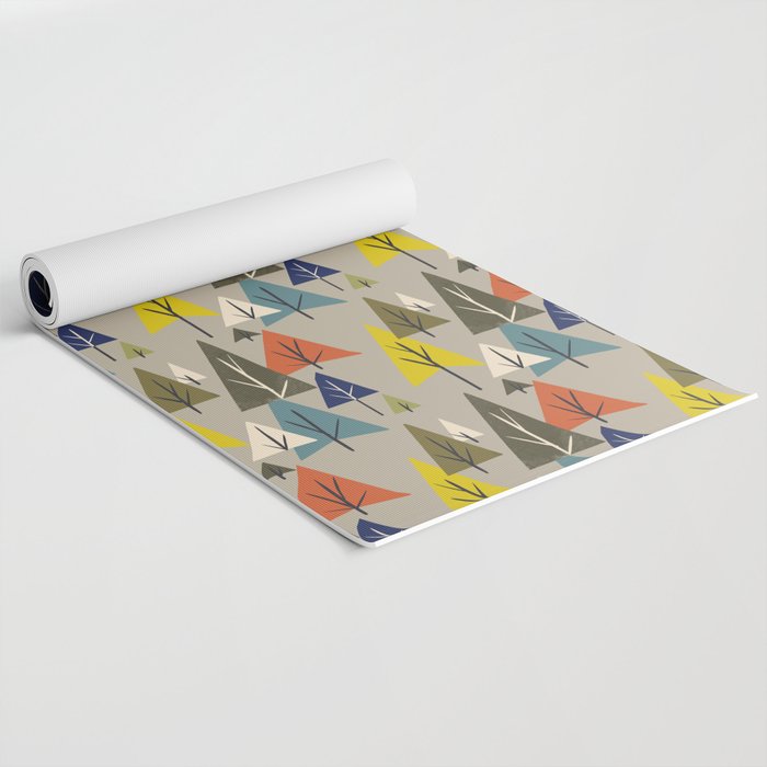 Multicolor Pines Yoga Mat Gallery Image 2