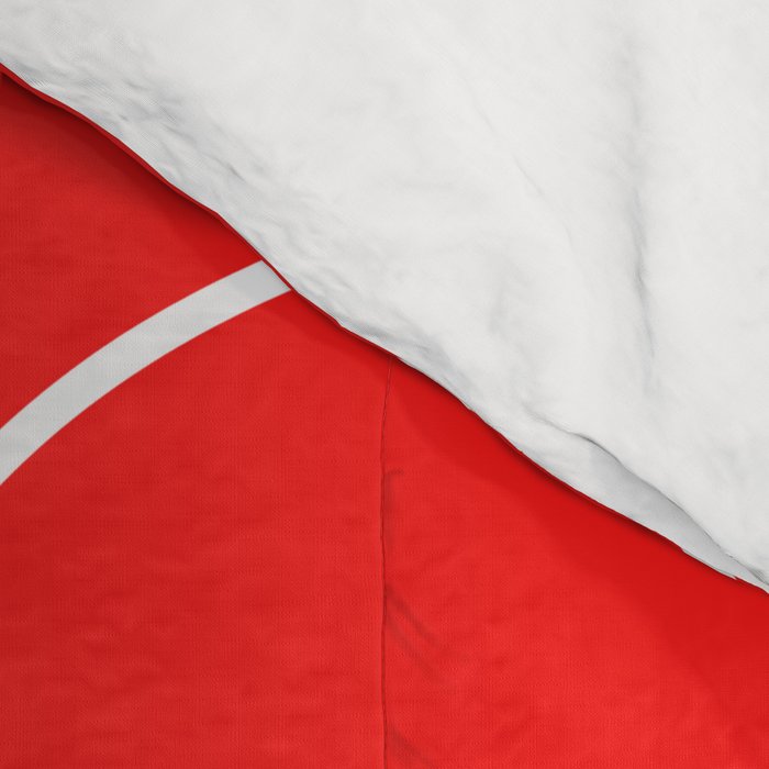 Bold Red Squiggle Abstract Pattern Comforter Gallery Image 4