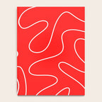 Bold Red Squiggle Abstract Pattern Notebook Gallery Image 4