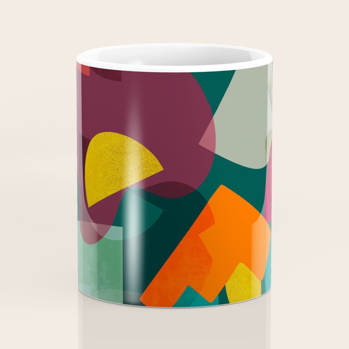 mid century shapes garden party 4 Coffee Mug Gallery Image 4