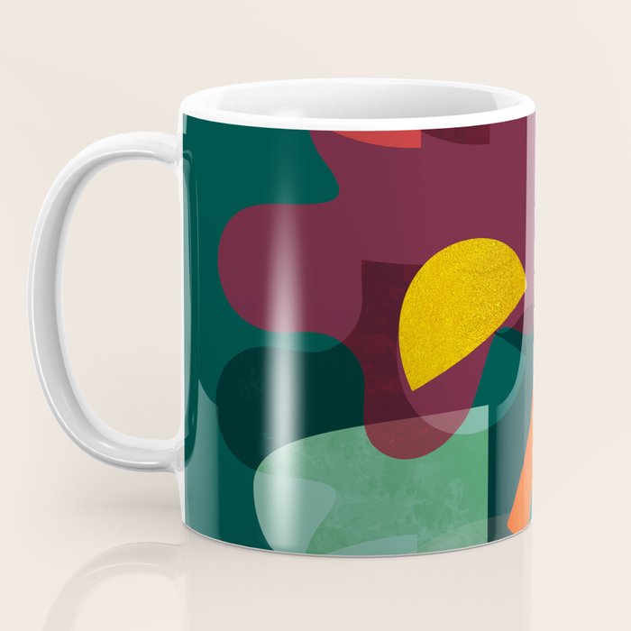 mid century shapes garden party 4 Coffee Mug Gallery Image 3
