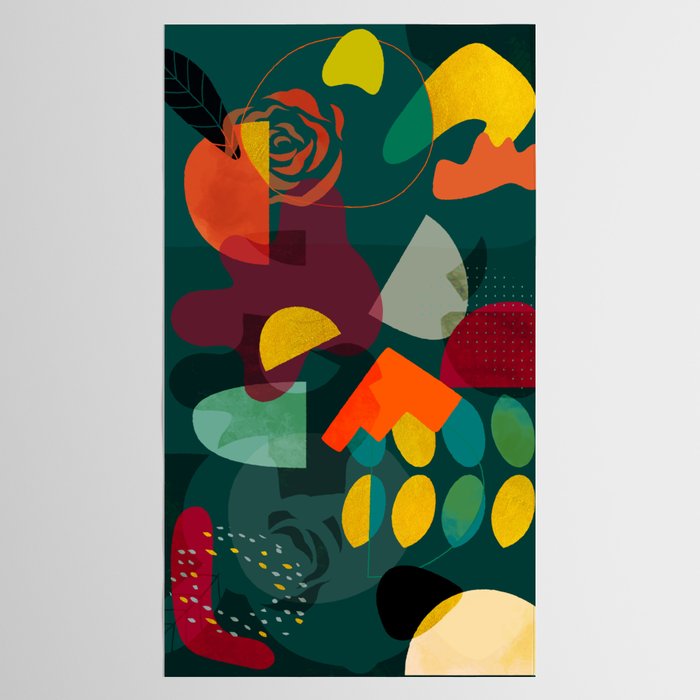 mid century shapes garden party 4 Tablecloth Gallery Image 2