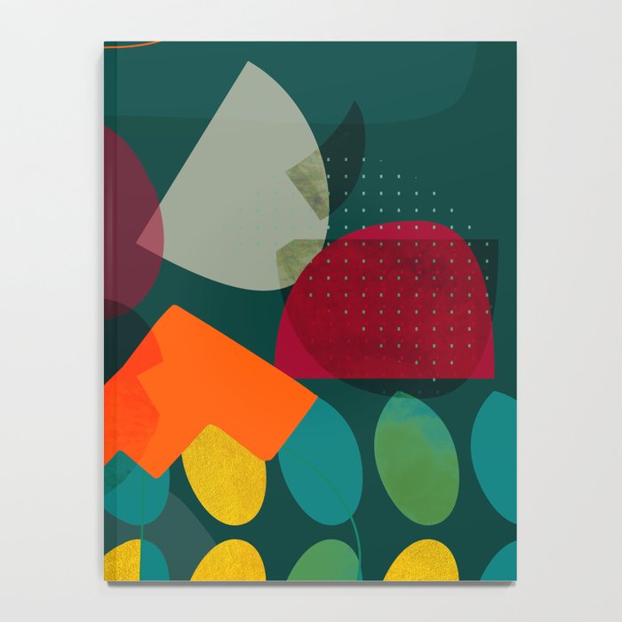 mid century shapes garden party 4 Notebook Gallery Image 4