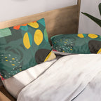 mid century shapes garden party 4 Pillow Sham Gallery Image 2