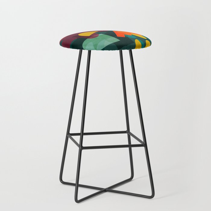 mid century shapes garden party 4 Stool Gallery Image 1