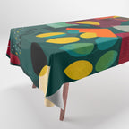 mid century shapes garden party 4 Tablecloth Gallery Image 1