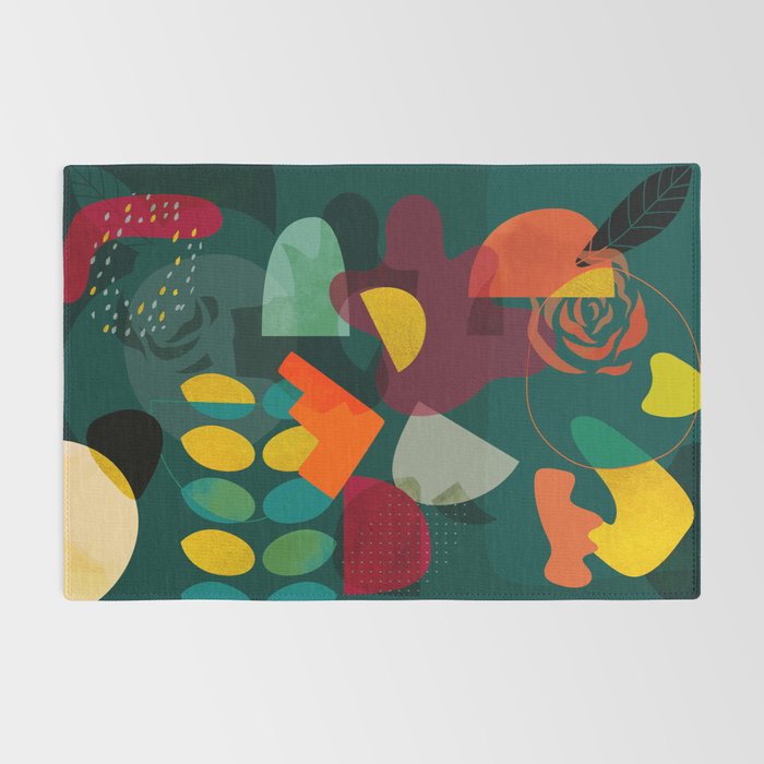 mid century shapes garden party 4 Rug Gallery Image 2