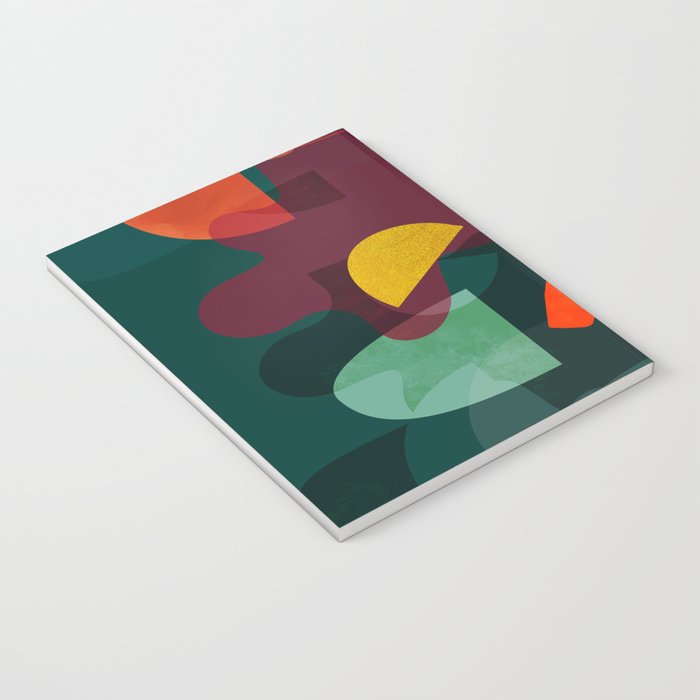 mid century shapes garden party 4 Notebook Gallery Image 3