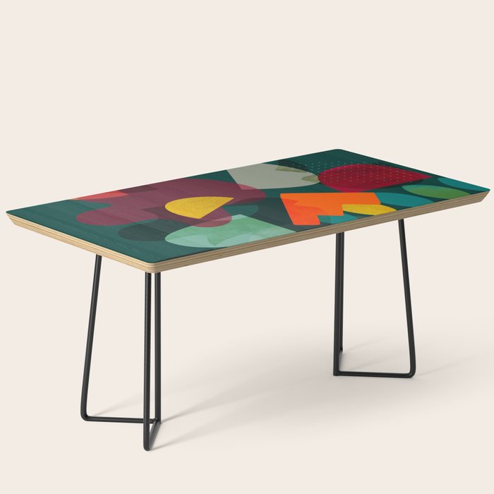 mid century shapes garden party 4 Coffee Table Gallery Image 1