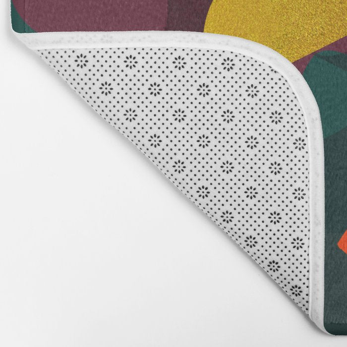mid century shapes garden party 4 Bath Mat Gallery Image 2
