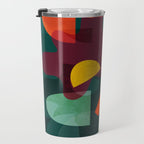 mid century shapes garden party 4 Travel Mug Gallery Image 3