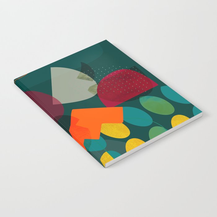 mid century shapes garden party 4 Notebook Gallery Image 2