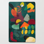 mid century shapes garden party 4 Cutting Board Gallery Image 1