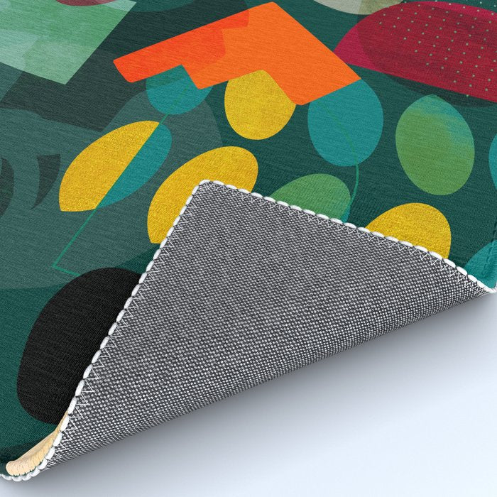 mid century shapes garden party 4 Rug Gallery Image 4