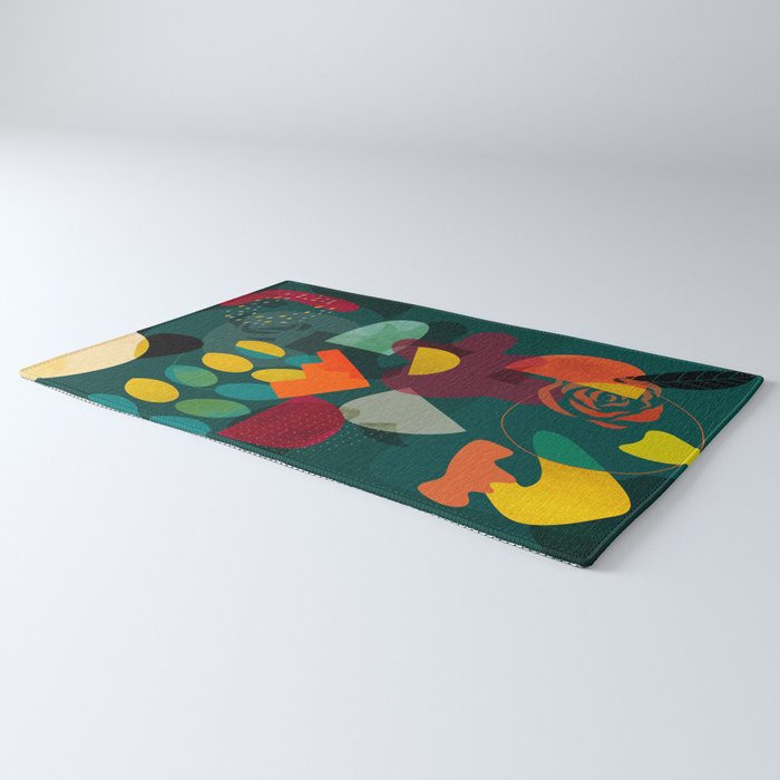 mid century shapes garden party 4 Rug Gallery Image 3