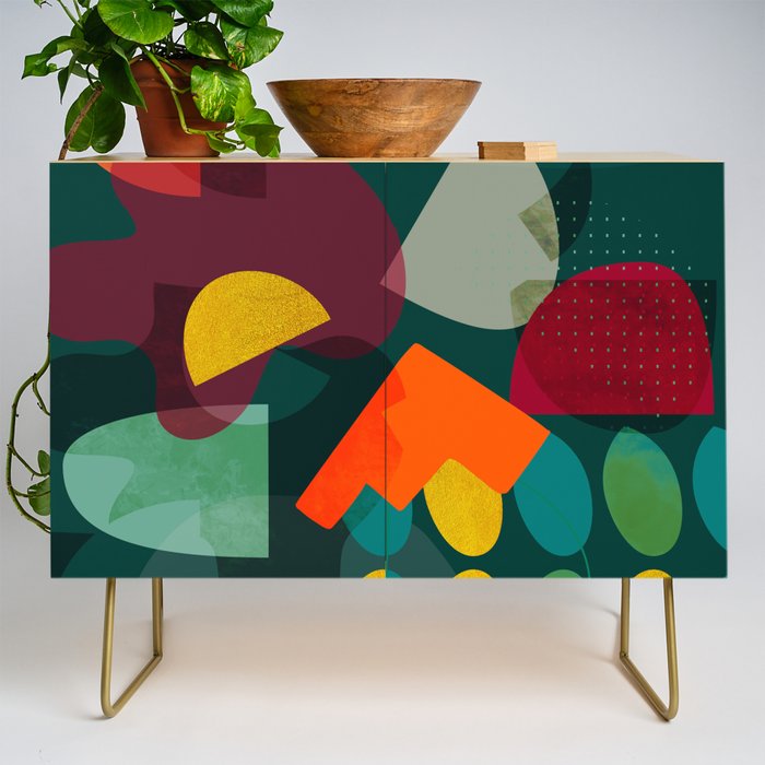 mid century shapes garden party 4 Credenza Gallery Image 1