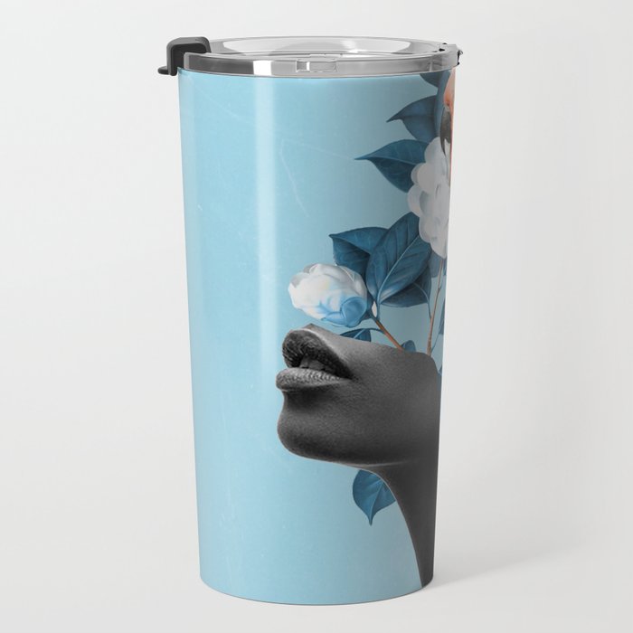 Girl with parrot Travel Mug Gallery Image 3