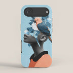 Girl with parrot iPhone Case Gallery Image 2