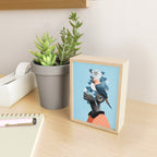 Girl with parrot Mini Art Print Gallery Image 2