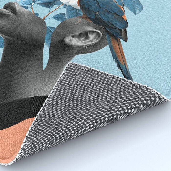 Girl with parrot Rug Gallery Image 4