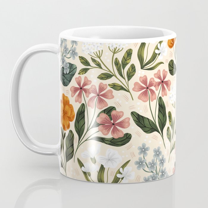 Wild Flowers ~ vol2.  vintage inspired botanical Coffee Mug Gallery Image 3