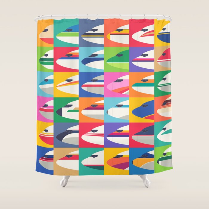 Retro Airline Nose Livery - USA Shower Curtain Gallery Image 1