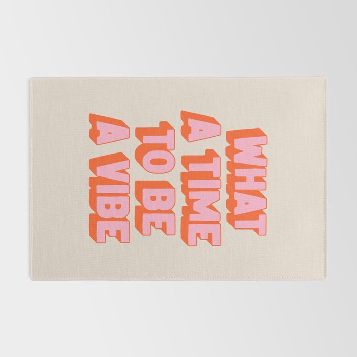 What A Time To Be A Vibe: The Peach Edition Rug Gallery Image 2