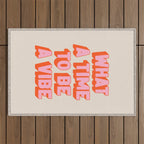 What A Time To Be A Vibe: The Peach Edition Outdoor Rug Gallery Image 1
