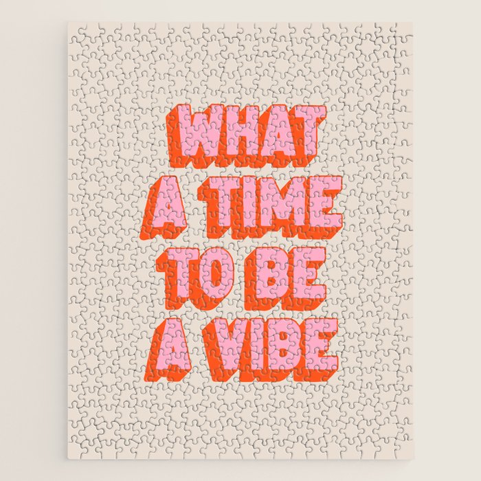 What A Time To Be A Vibe: The Peach Edition Jigsaw Puzzle Gallery Image 1