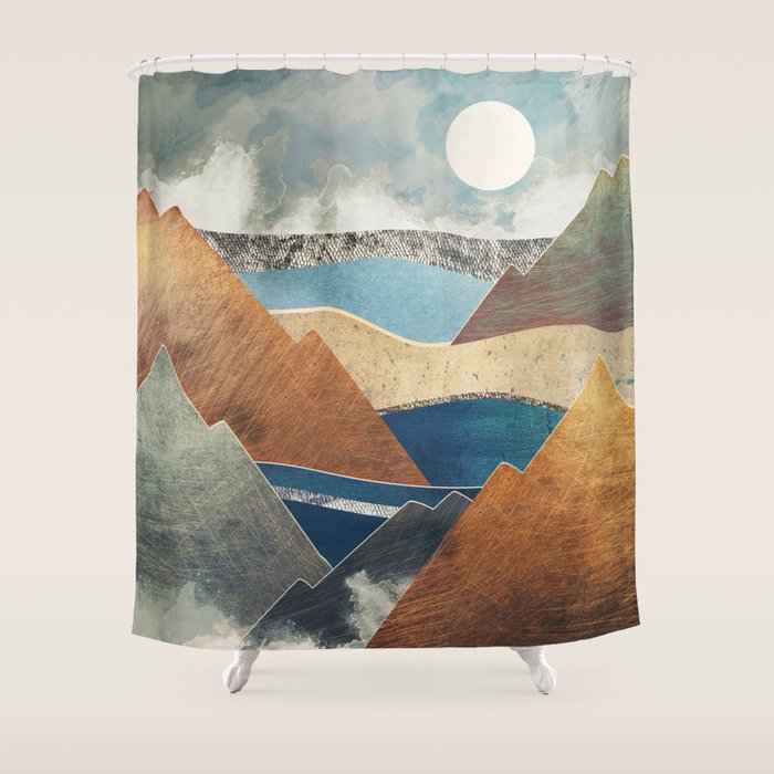 Mountain Pass Shower Curtain Gallery Image 1