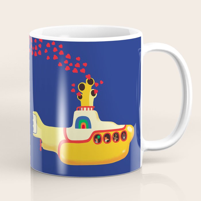 Yellow Submarine Bubbling Love Coffee Mug Gallery Image 1