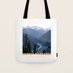 North Cascades National Park, Vintage Tote Bag Gallery Image 1