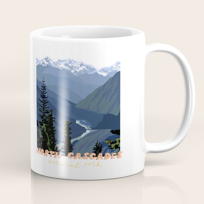 North Cascades National Park, Vintage Coffee Mug Gallery Image 1