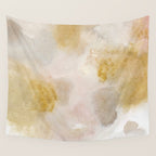 Bloom No. 8 Abstract watercolor floral Wall Tapestry Gallery Image 4