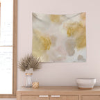 Bloom No. 8 Abstract watercolor floral Wall Tapestry Gallery Image 2
