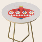 Festive red retro bauble Side Table Gallery Image 2