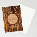 Boho sun Island style wood inlay art  Stationery Card Gallery Image 2