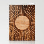 Boho sun Island style wood inlay art  Stationery Card Gallery Image 2