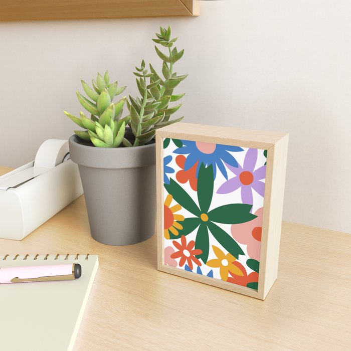 Retro spring flower nature drawing Mini Art Print Gallery Image 2