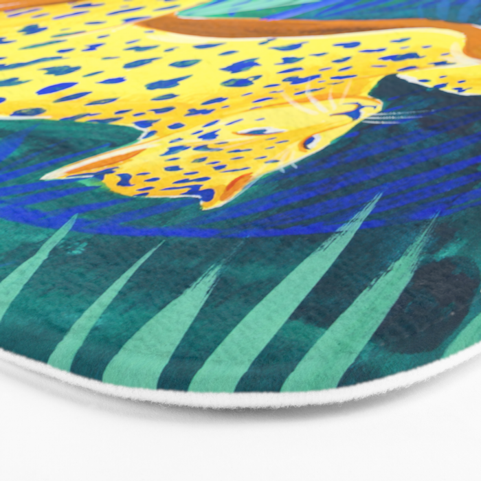 Leopard on Tree Bath Mat Gallery Image 3
