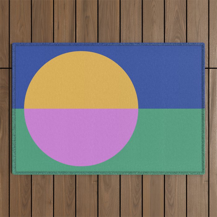 Color Block Abstract III Outdoor Rug Gallery Image 1