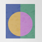 Color Block Abstract III Throw Blanket Gallery Image 2