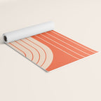 Two Tone Line Curvature XI  Yoga Mat Gallery Image 2