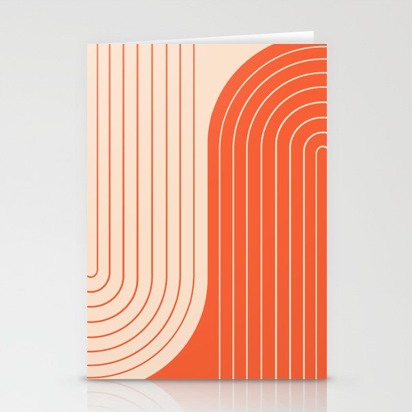Two Tone Line Curvature XI  Stationery Card Gallery Image 2