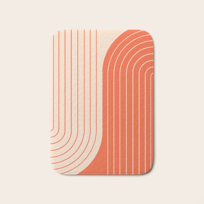 Two Tone Line Curvature XI  Bath Mat Gallery Image 1
