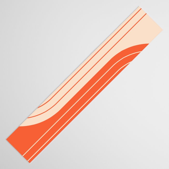 Two Tone Line Curvature XI  Table Runner Gallery Image 3