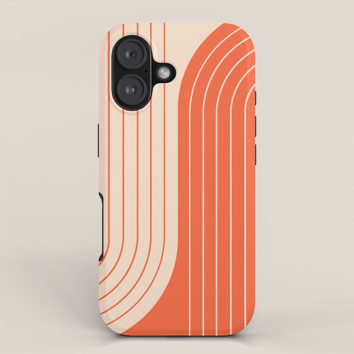 Two Tone Line Curvature XI  iPhone Case Gallery Image 1