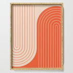 Two Tone Line Curvature XI  Serving Tray Gallery Image 1